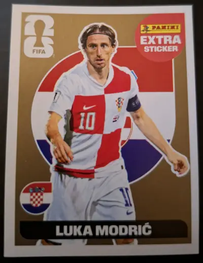 Lámina Panini Luka Modrić Extra Sticker Oro - miniatura 1