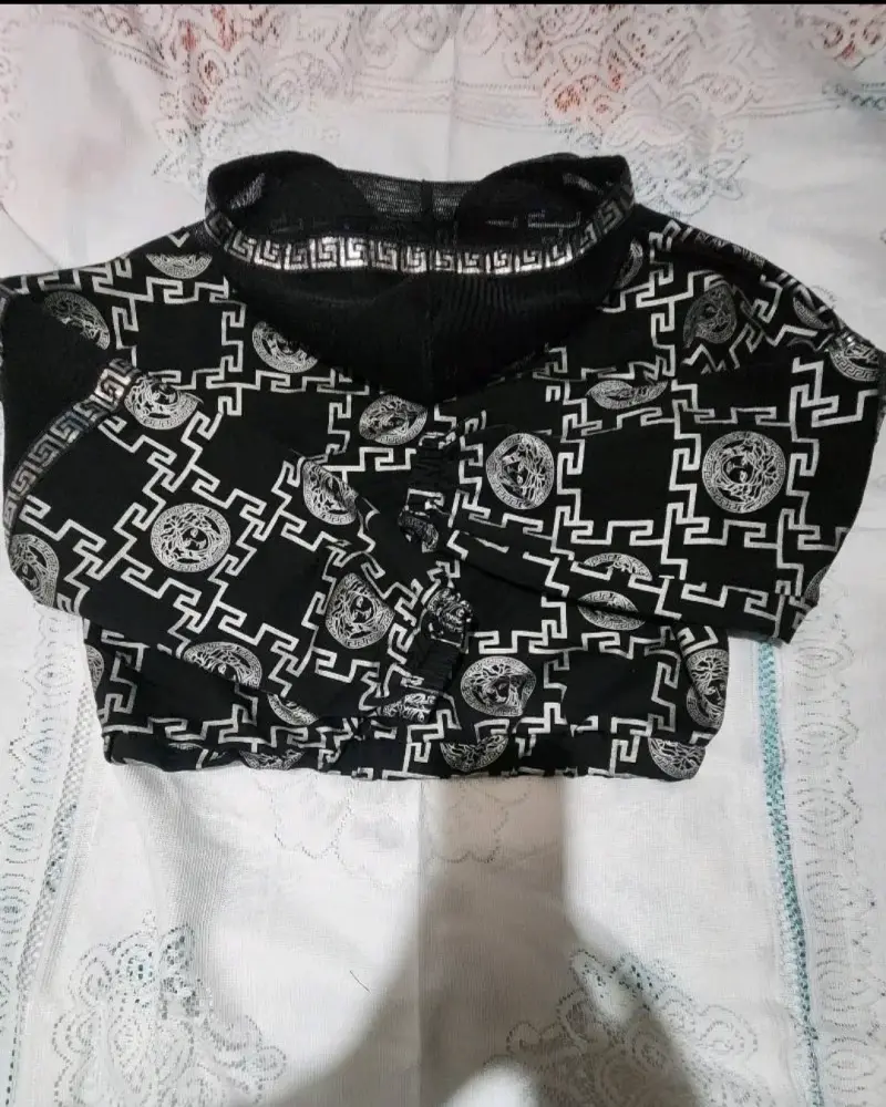 Chaqueta versace réplica capucha estampada - 4