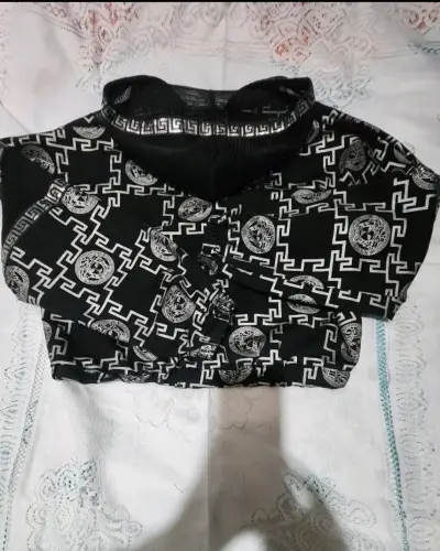 Chaqueta versace réplica capucha estampada - miniatura 4