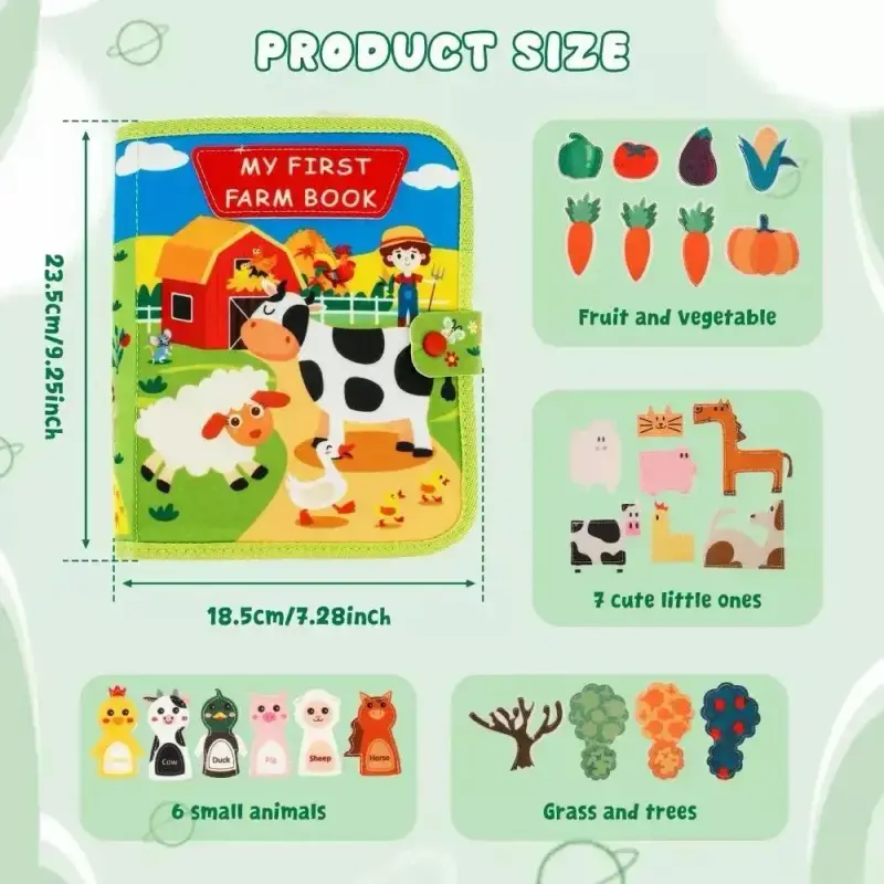 Libro de tela infantil 'My First Farm Book' - 5