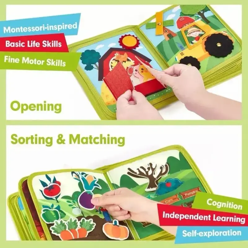 Libro de tela infantil 'My First Farm Book' - 6
