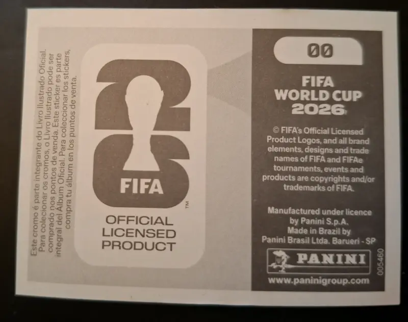 Lámina 0-0 album Mundial FWC 2026 - 2