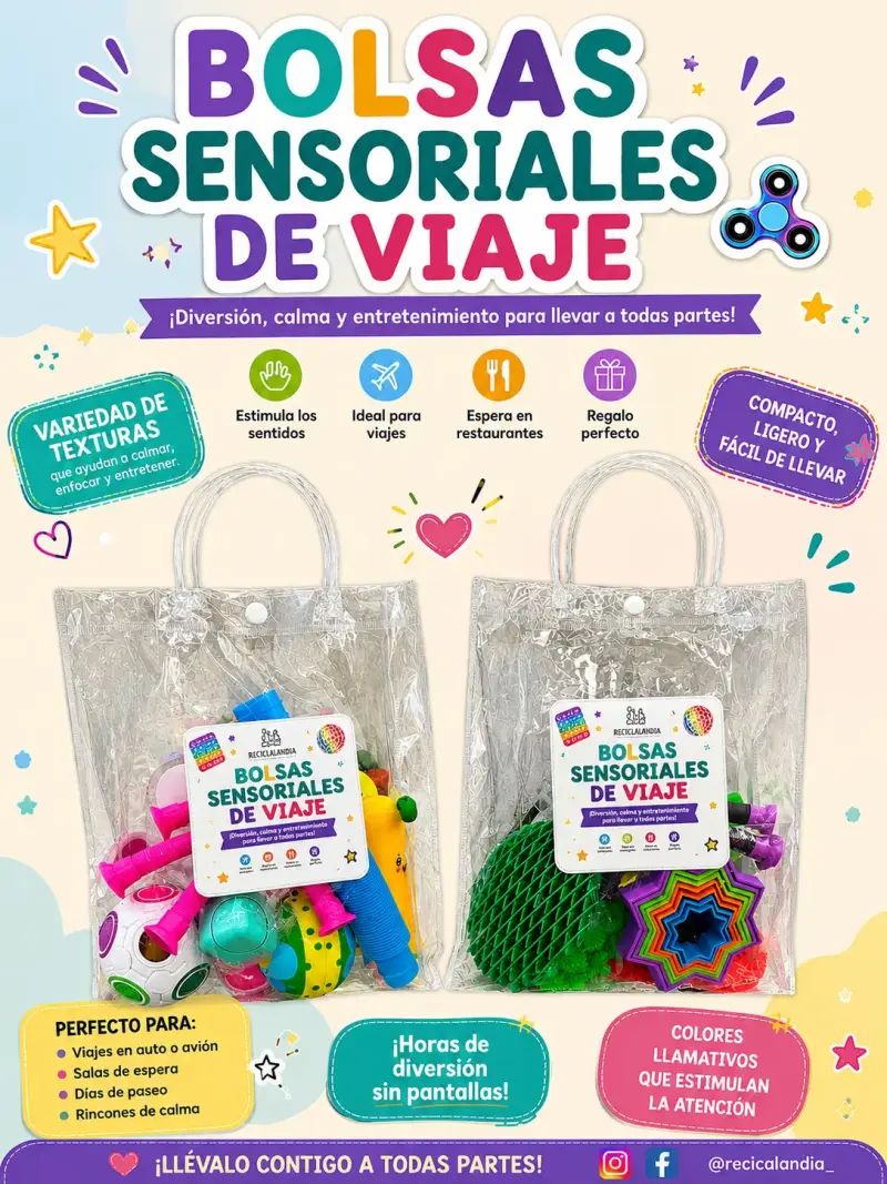 Bolsas sensoriales de viaje para niños - 1