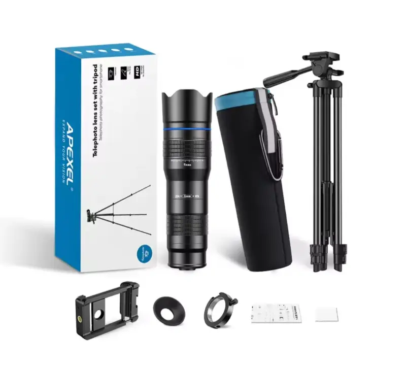 Kit de Teleobjetivo HD Zoom 20-40X con Trípode - 2
