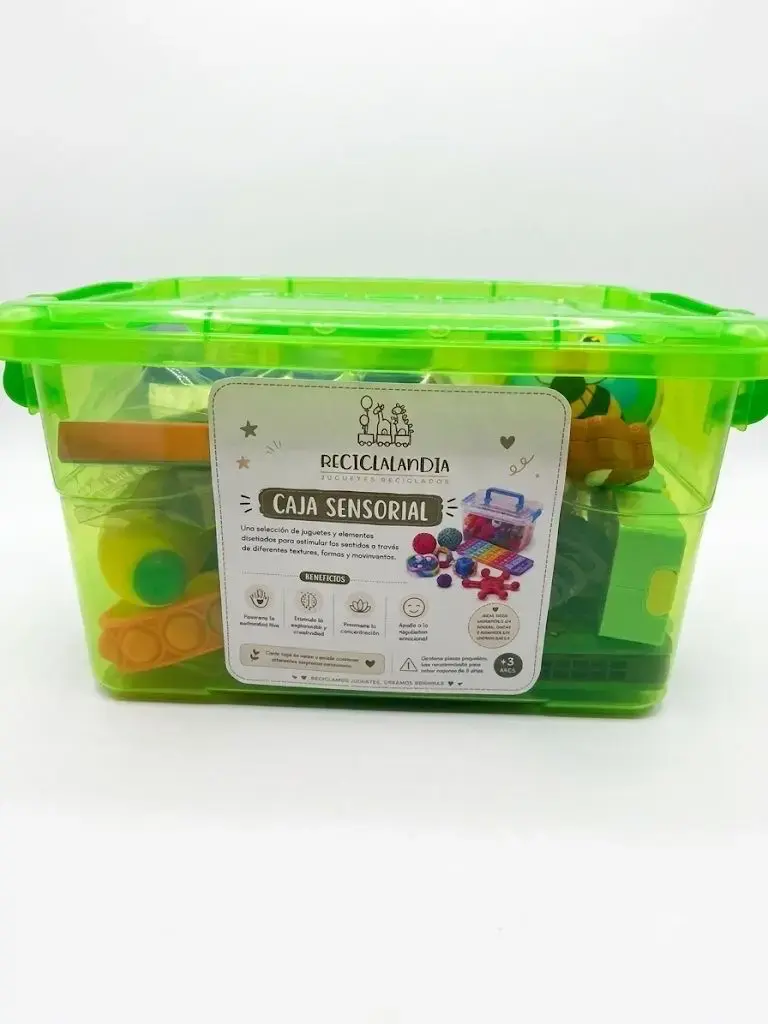 Caja sensorial Reciclalandia para niños