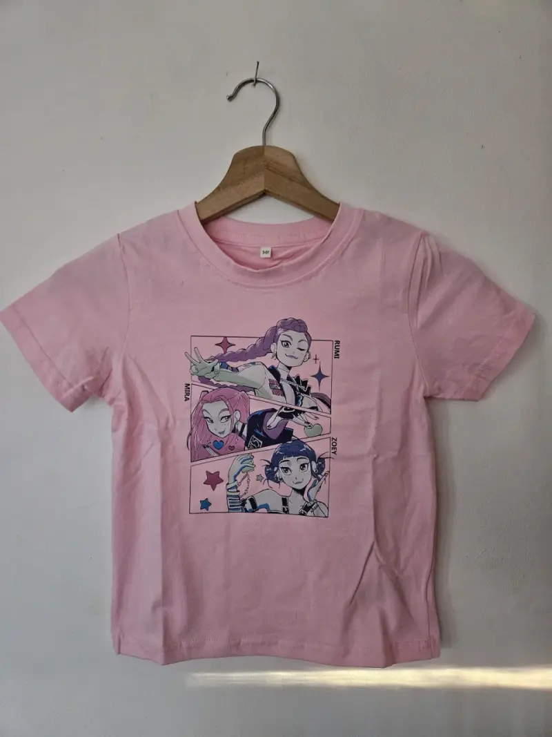 Polera rosa Guerreras K-Pop - 1