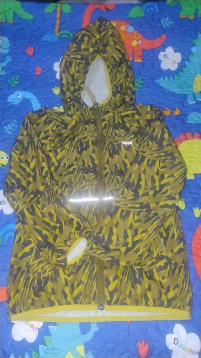 Chaqueta impermeable Lippi amarillo camuflado - miniatura 1
