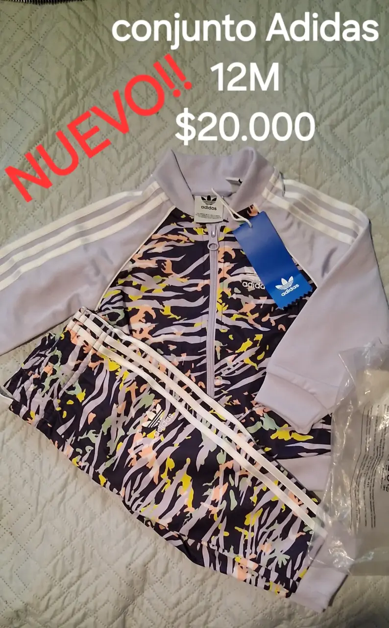 Conjunto deportivo Adidas 12M nuevo - 1
