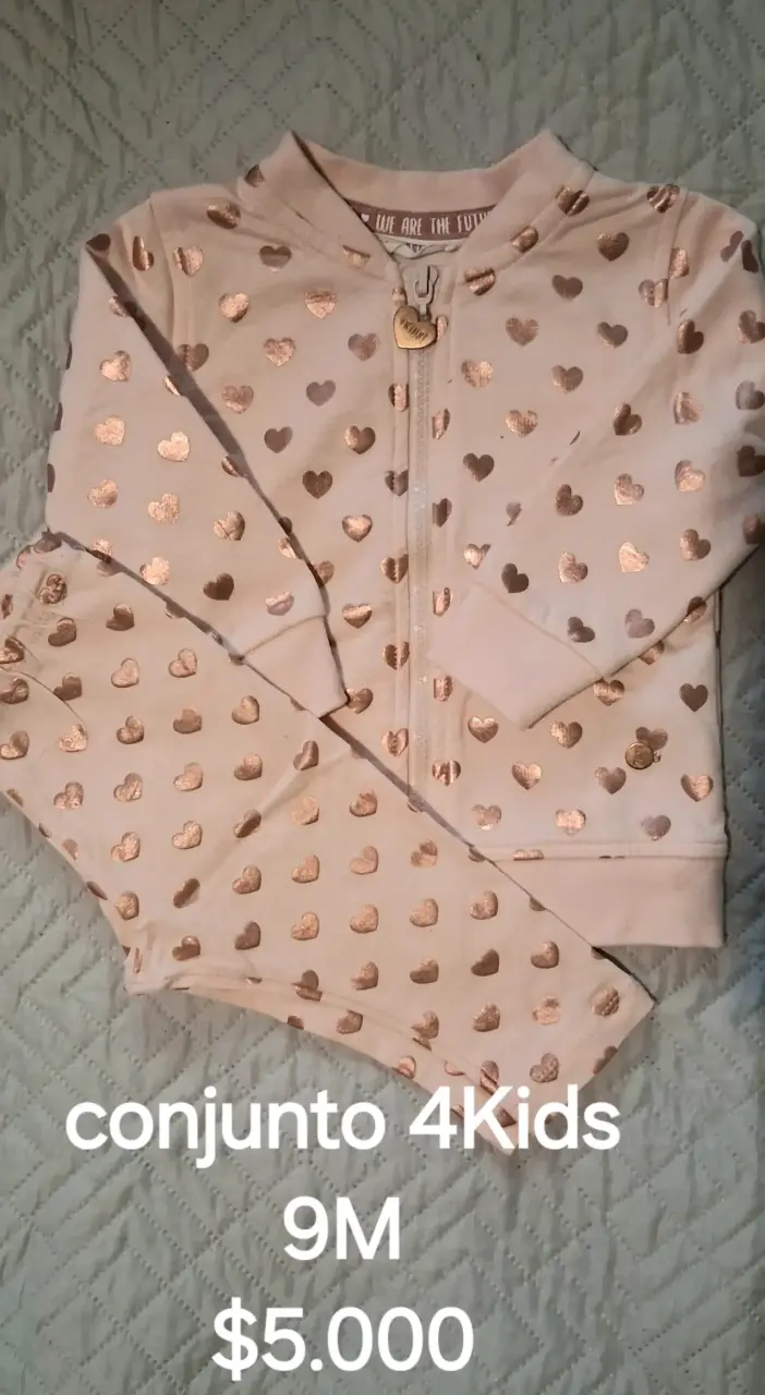 Conjunto infantil 4Kids 9M rayas y flores - 2