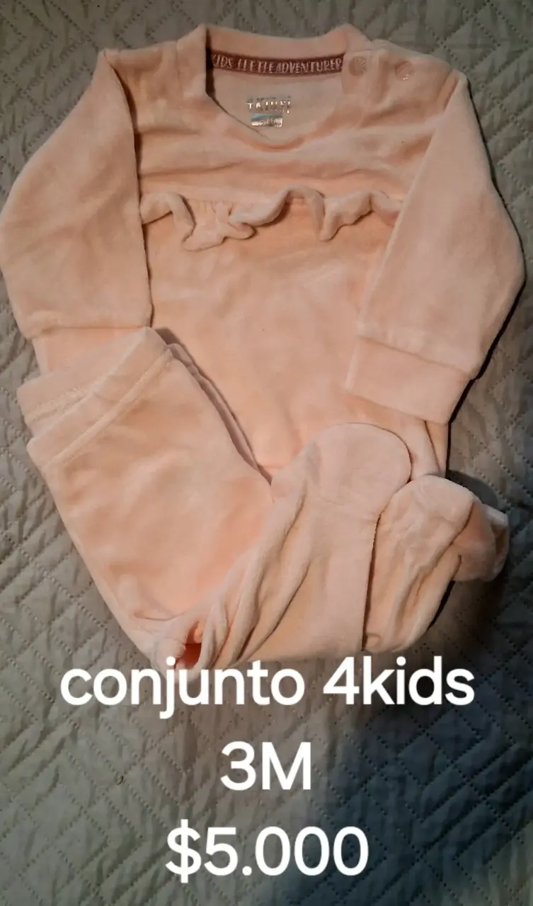 Conjunto infantil 4Kids 9M rayas y flores - 5