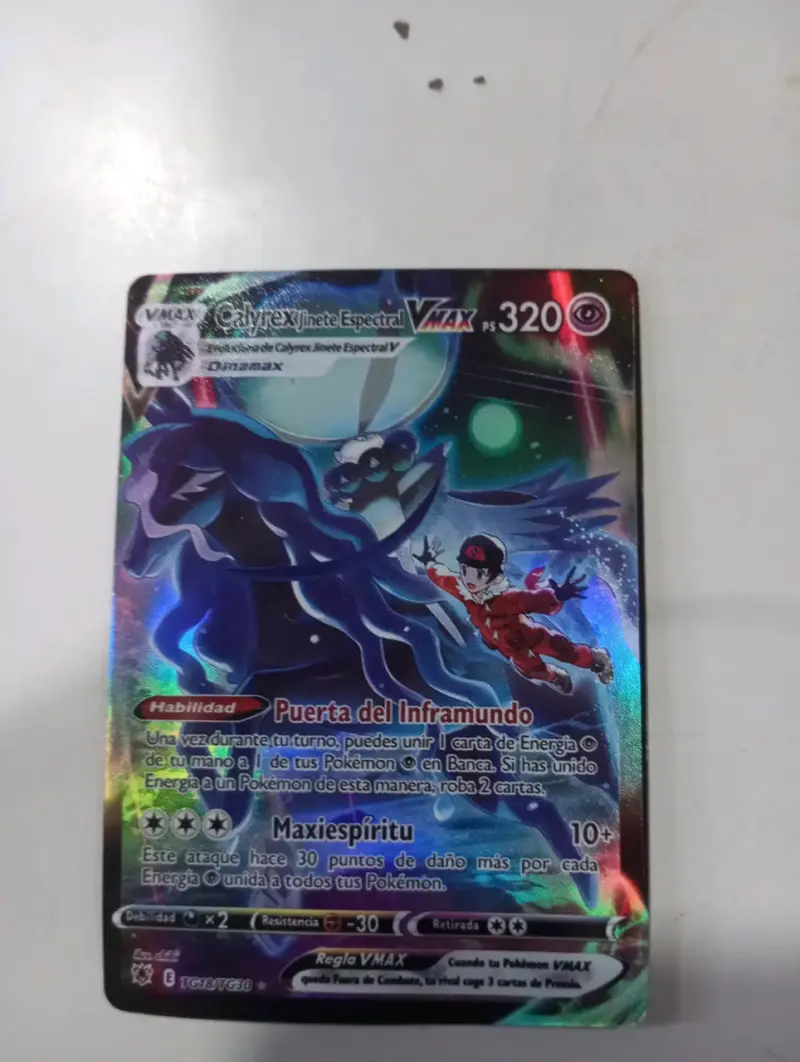 Carta Pokémon Calyrex Jinete Espectral VMAX