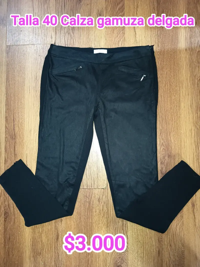 Calza gamuza delgada talla 40
