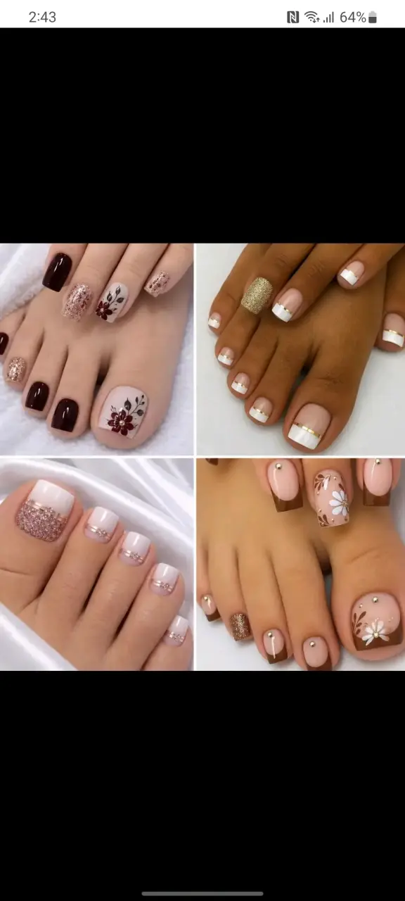 Set de uñas postizas decoradas