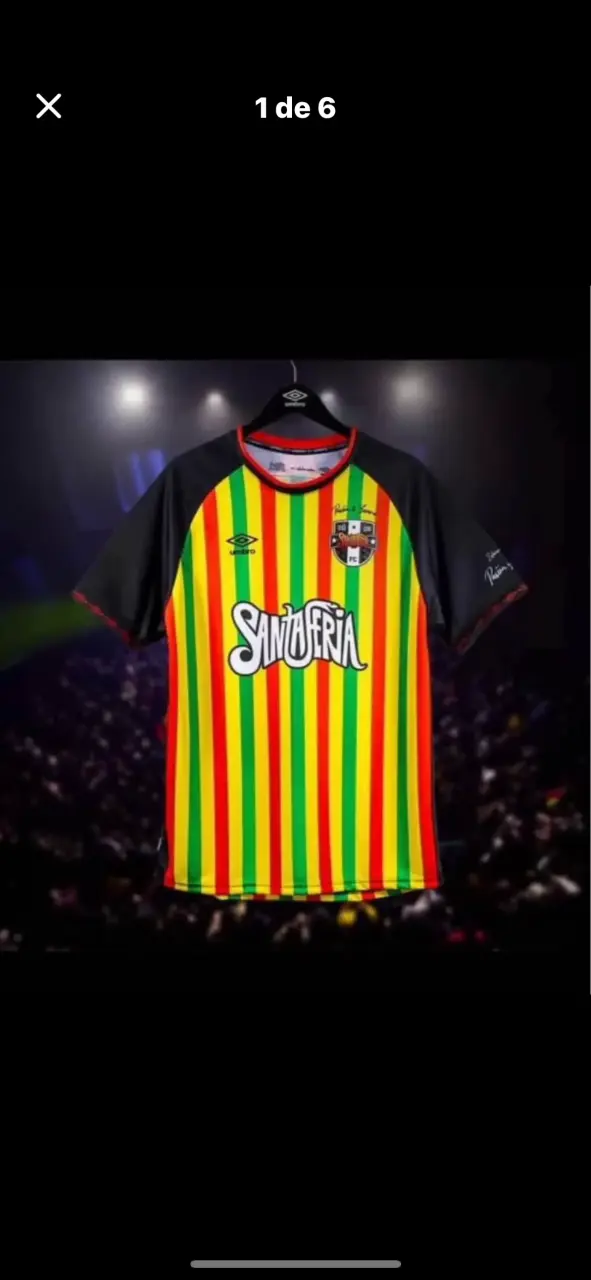 Camiseta Umbro Santaferia rayas multicolor - 1