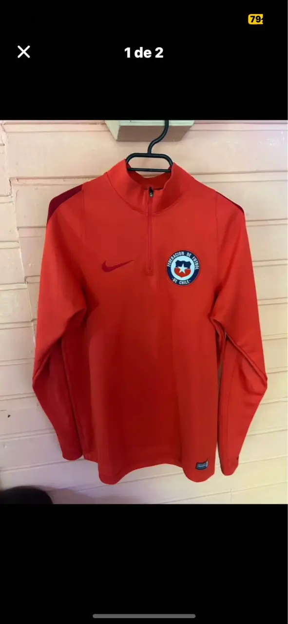 Polerón rojo Nike Federación de Fútbol de Chile - 1