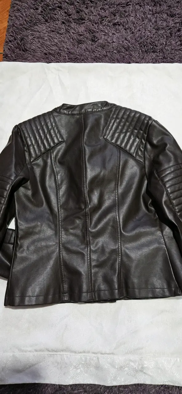 Chaqueta de cuero Wados café - 2