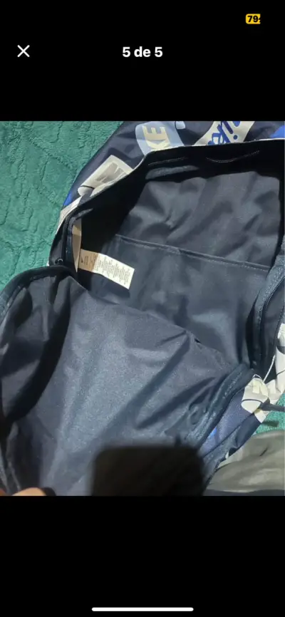Mochila Nike azul con logo grande - miniatura 3