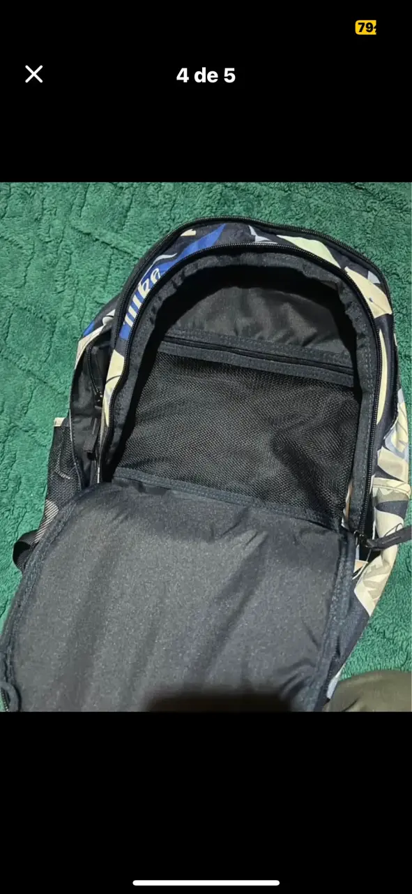 Mochila Nike azul con logo grande - 4