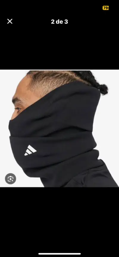 Cuello térmico Adidas negro unisex - miniatura 1