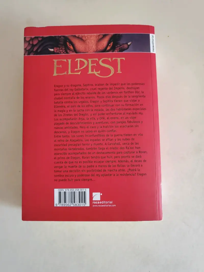 Libro Eldest de Christopher Paolini - 4