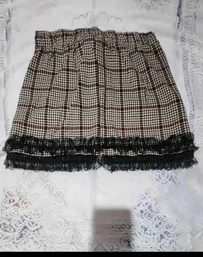 Falda nueva cuadrille con encaje - miniatura 2