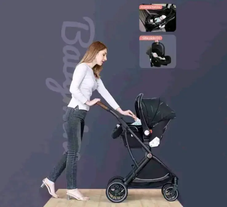 Coche de bebé con silla de auto - 1