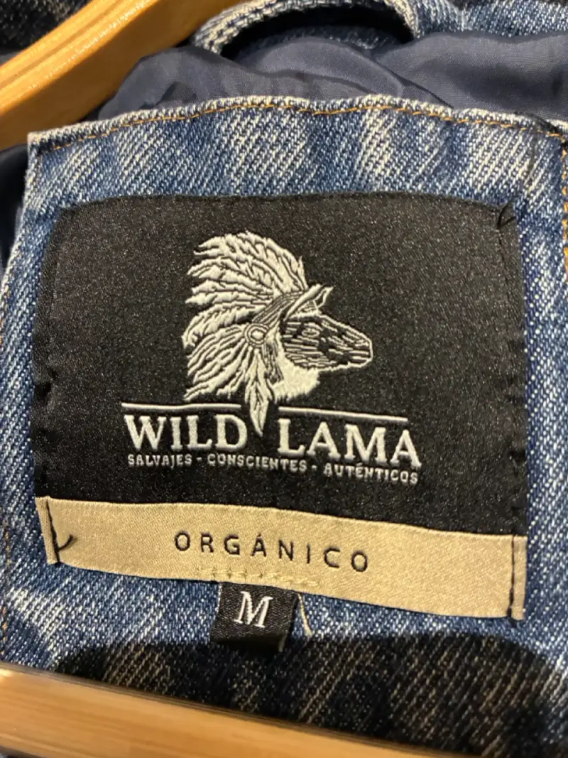 Chaqueta Wild Lama, mezclilla azul, mujer - 3