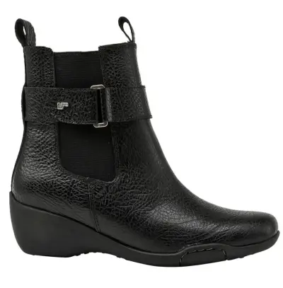 Botines negros de cuero l. - miniatura 1