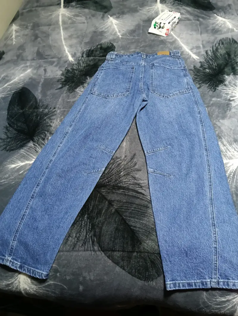 Jeans azul oscuro para mujer - 3