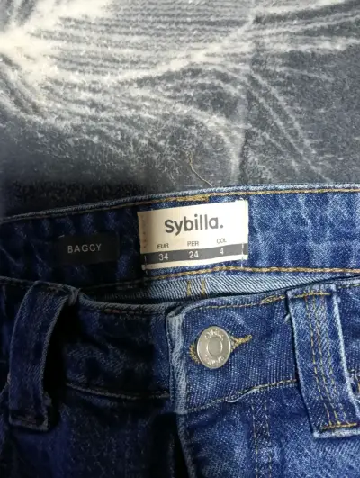 Jeans azul oscuro para mujer - miniatura 4