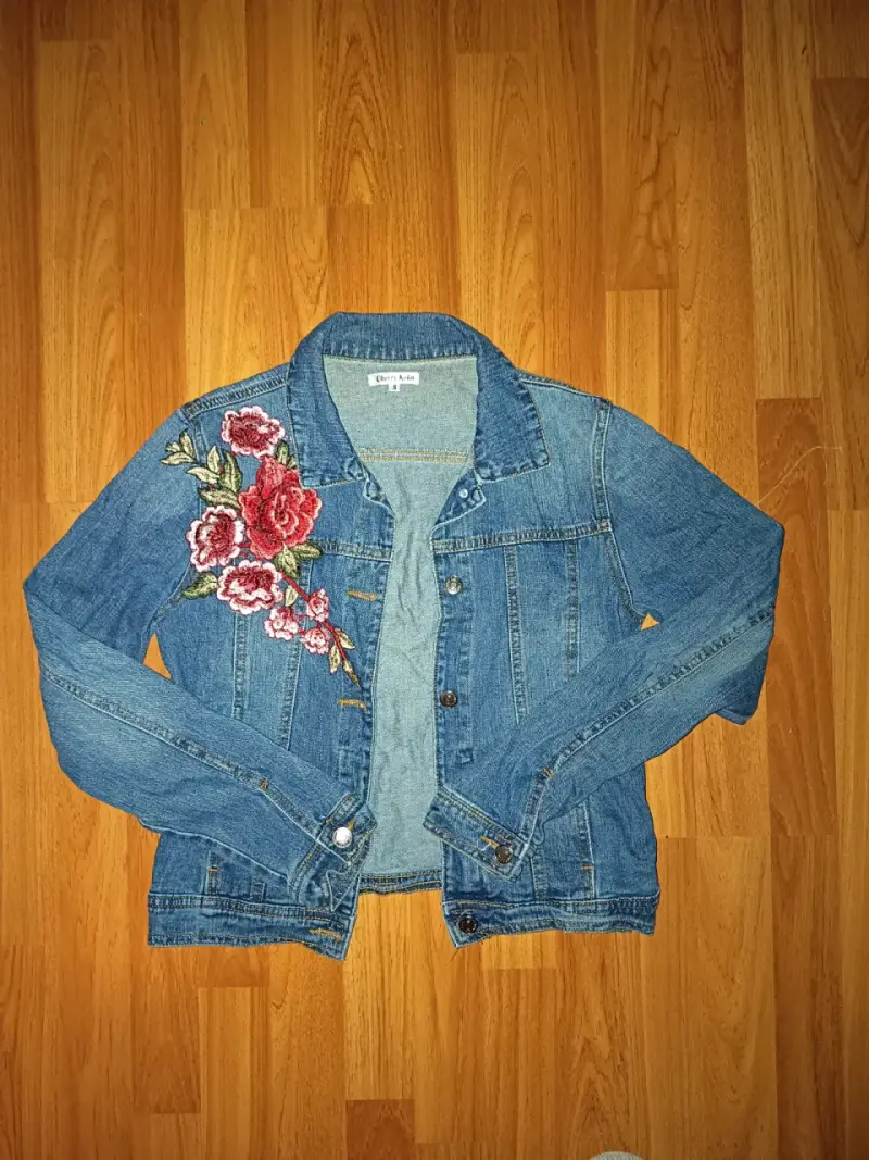 Chaquetas de mezclilla azul para mujer - 2