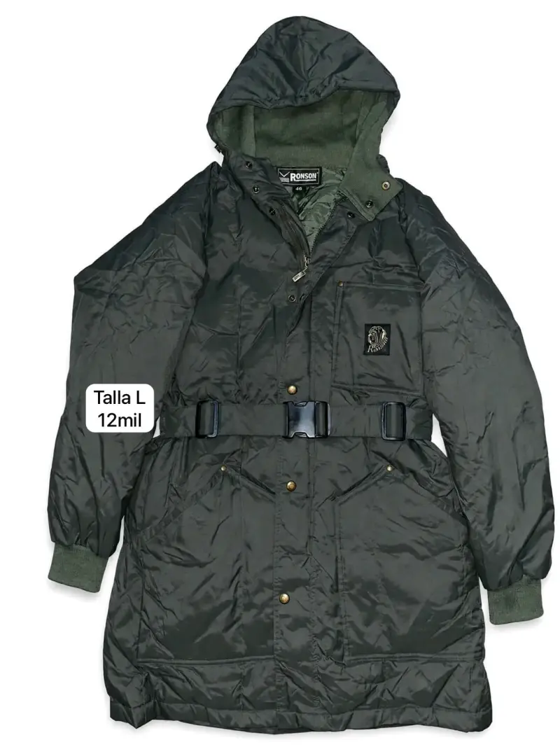 Chaqueta acolchada bicolor con capucha - 2