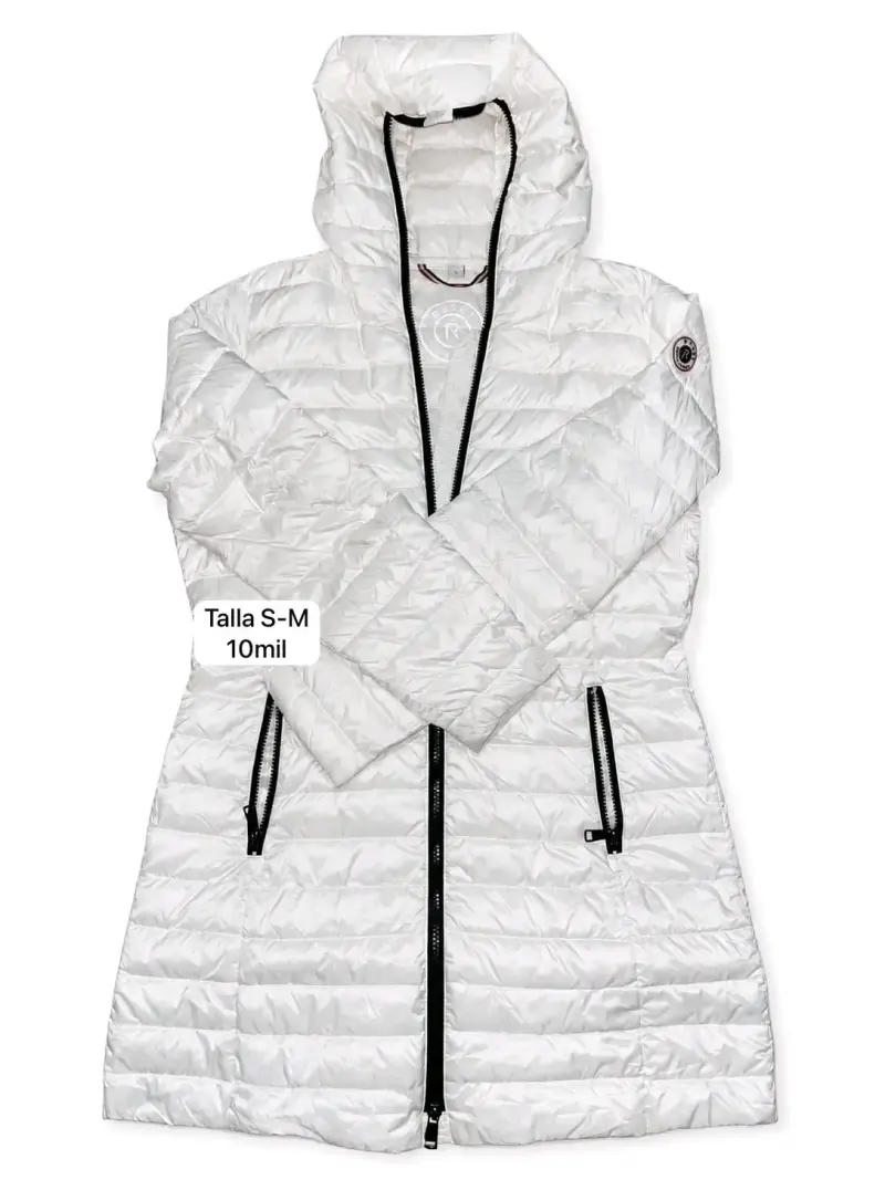 Chaqueta acolchada bicolor con capucha - 3