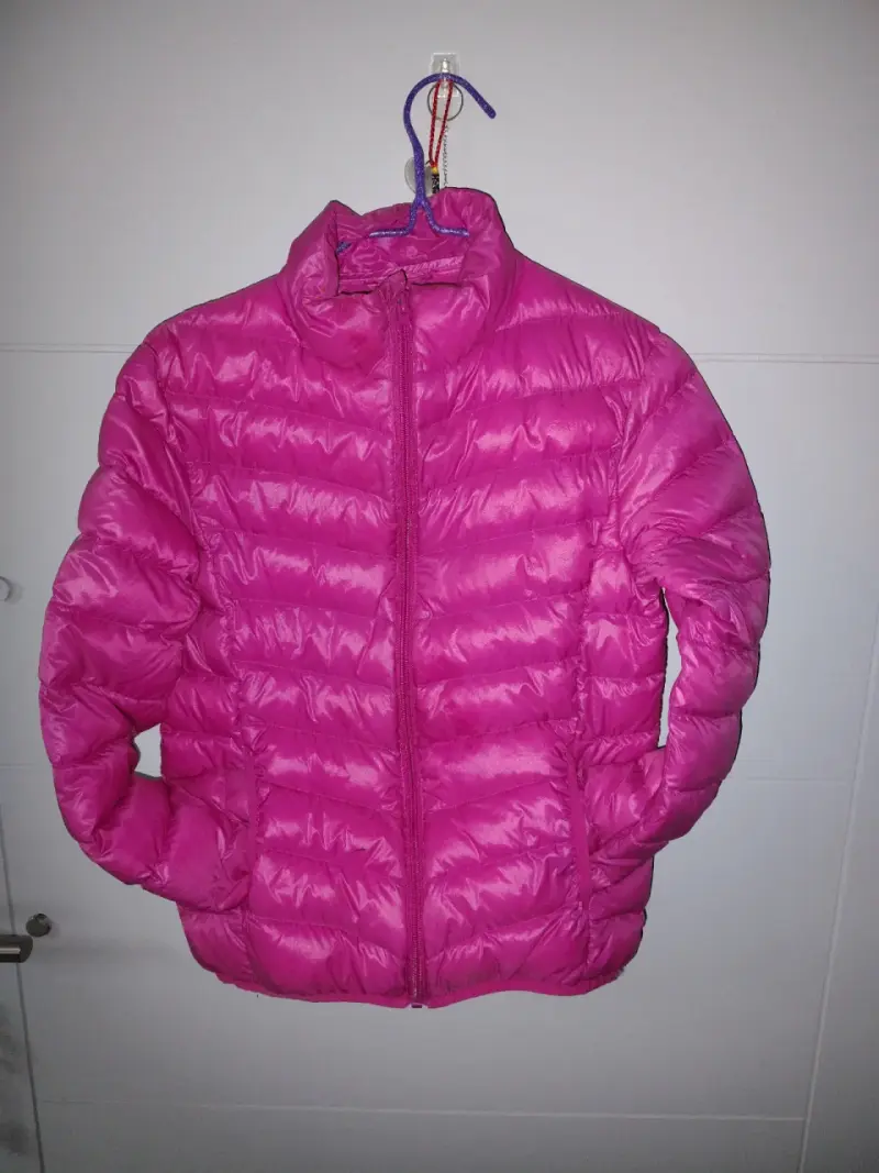 Chaqueta acolchada fucsia para mujer - 3