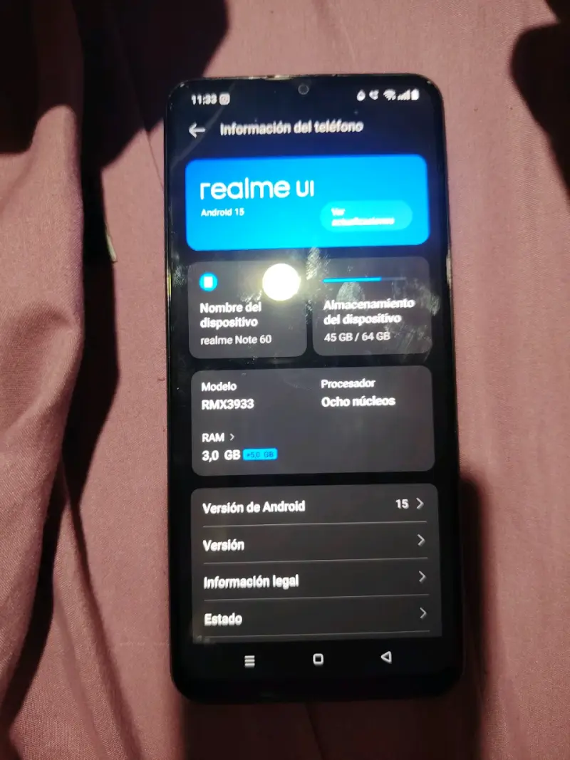 Smartphone Realme Note 60 con Android 15 - 1