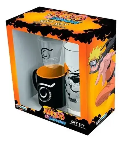 Set de regalo Taza y Vasos Naruto Shippuden  y v - 1