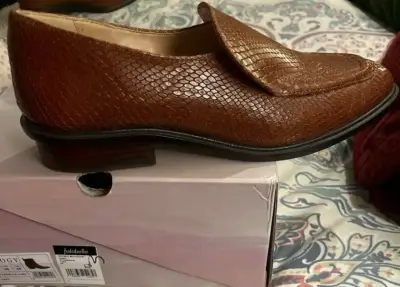 Zapatos de cuero marrón MISHKA - miniatura 2
