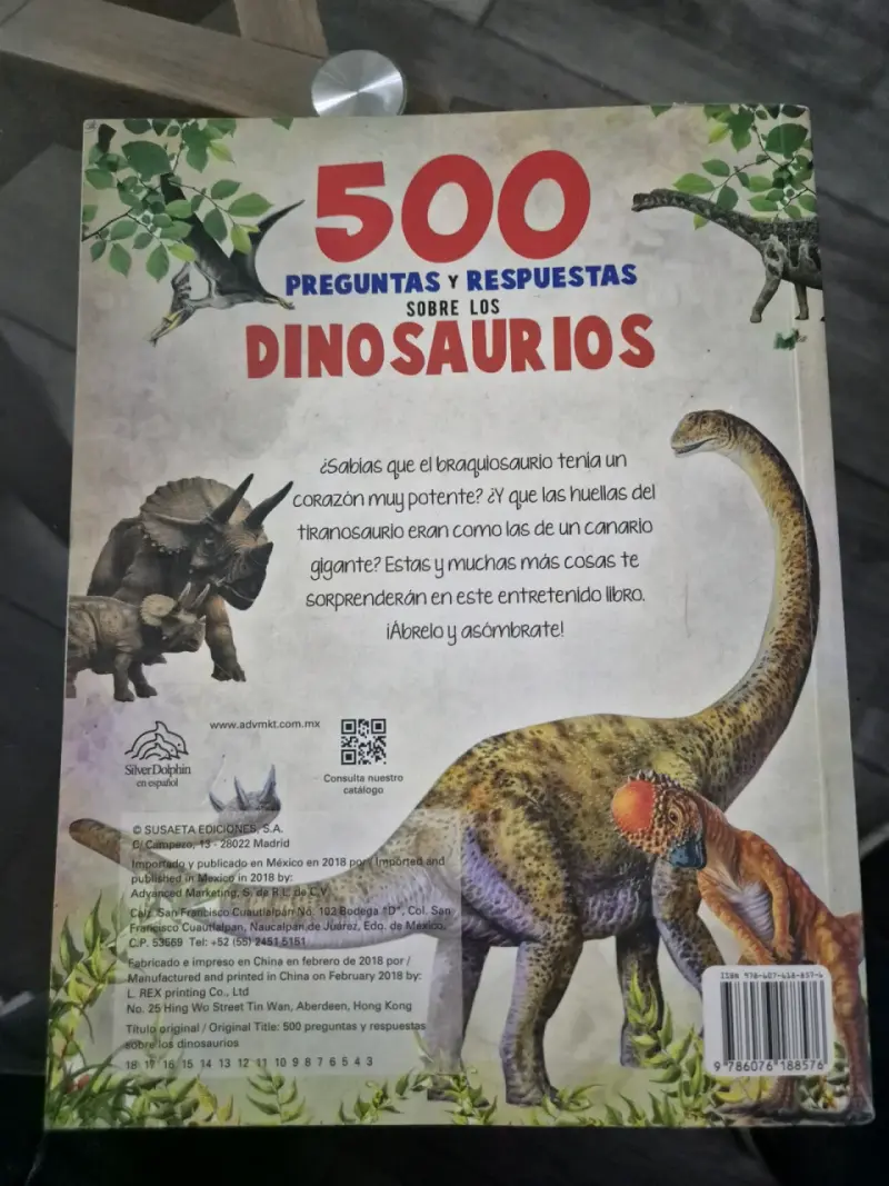 Libro 500 Preguntas y Respuestas sobre Dinosaurios - 2