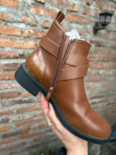 Hermoso Botines de cuero🍁🌷👢 marrón - miniatura 3