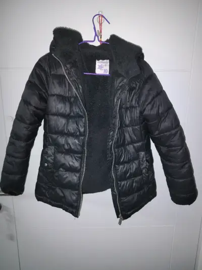 Chaqueta acolchada negra para niños - miniatura 1
