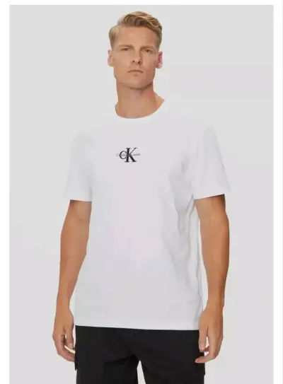 Polera blanca Calvin Klein para hombre - miniatura 1