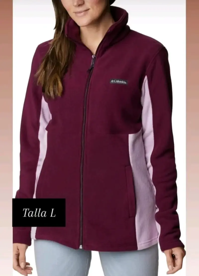 Chaqueta polar Columbia mujer burdeos