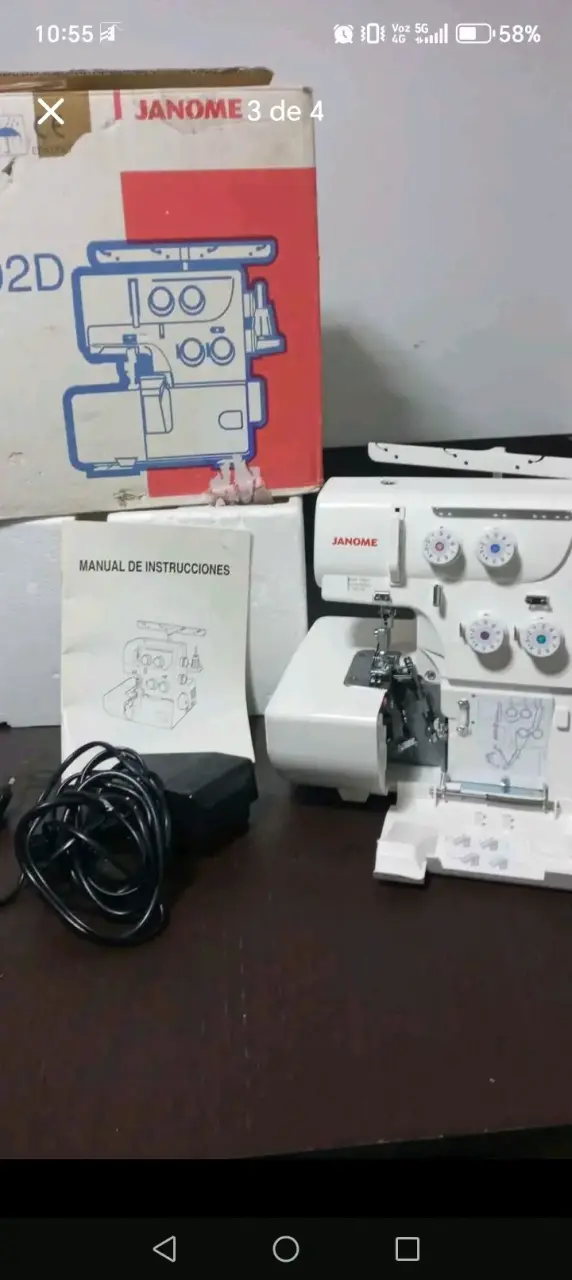 Máquina de coser overlock Janome 8002D - 2