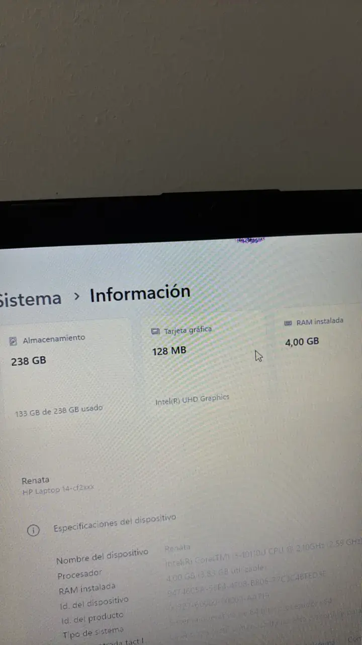 computador HP Intel Core i5 plateada - 3
