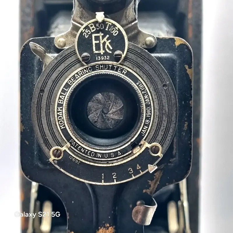 Cámara antigua Kodak Junior Autographic - 3