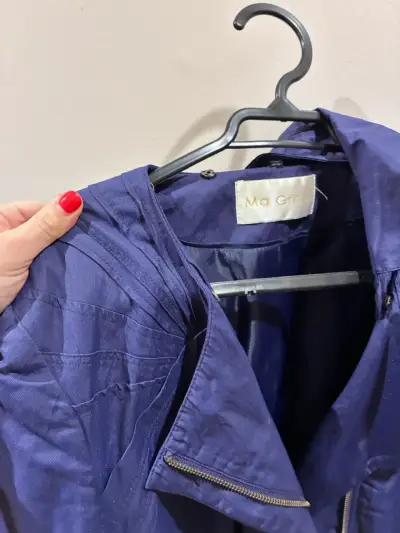 Chaqueta o Trench azul Ma Griffe, talla 40 - miniatura 2