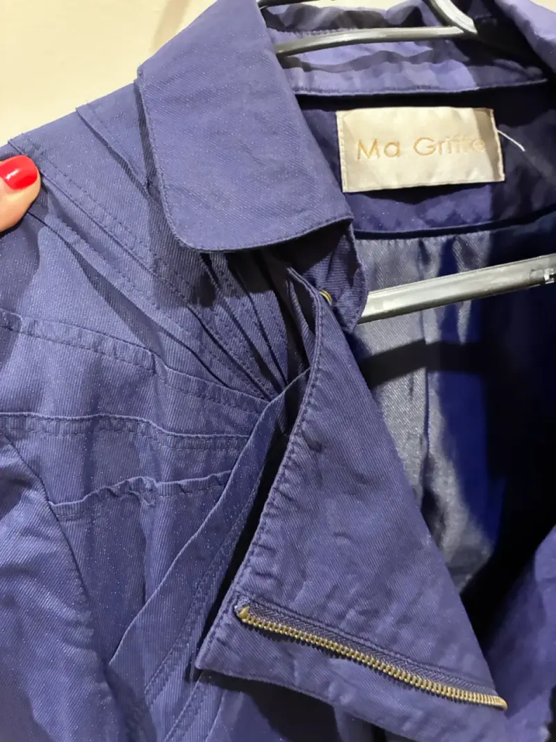 Chaqueta o Trench azul Ma Griffe, talla 40 - 3