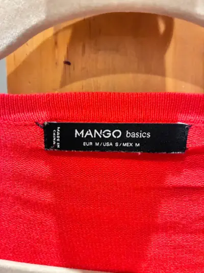 Cardigan rojo Mango Basics talla M - miniatura 3