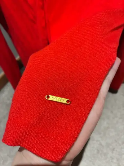 Cardigan rojo Mango Basics talla M - miniatura 4