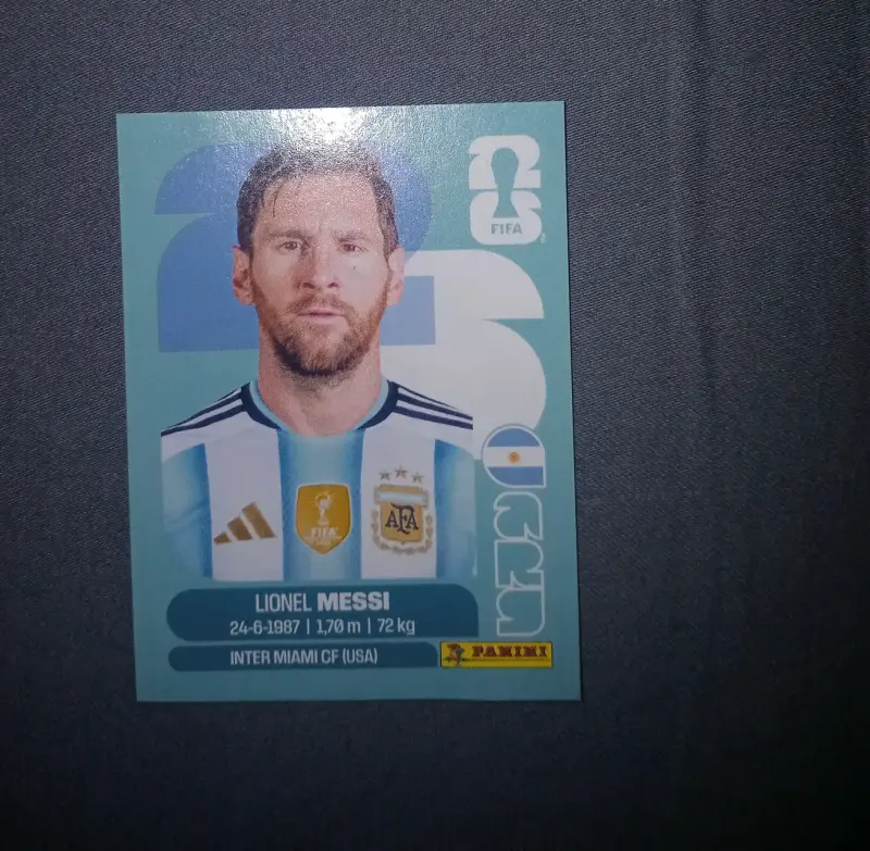 Lámina Panini Lionel Messi Argentina 2026